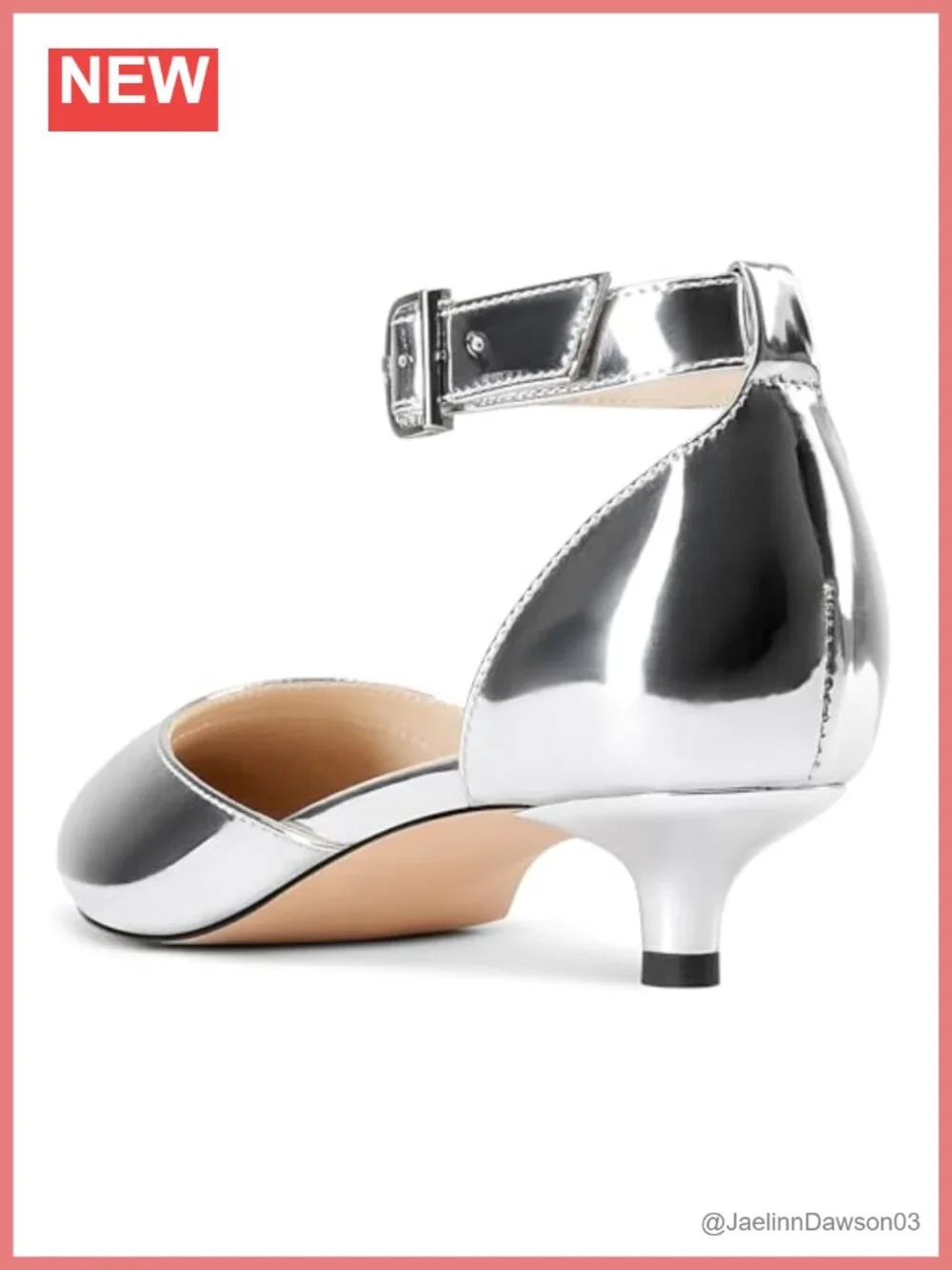 Women's Kitten Heel Ankle Strap Pumps Pointed Toe Dress Shoes Party